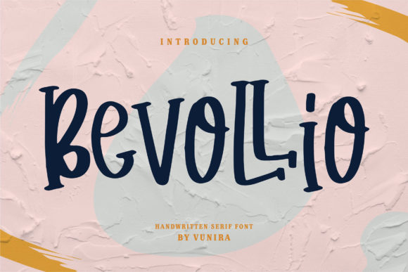Bevollio Display Font for Handmade & Printable Creations