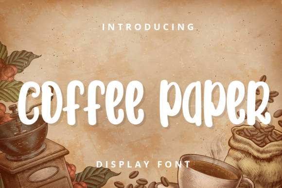 Coffee Paper: A Playful Display Font for Editorial Charm