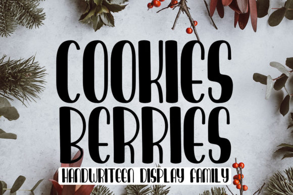 Cookies Berries Display Font for Handmade Creators