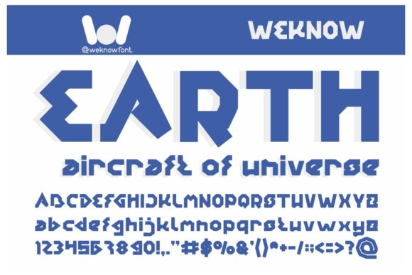 Earth Aircraft Universe: A Bold Display Font for Campaign Impact