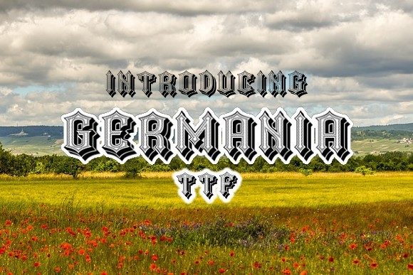 Germania: A Display Font That Commands Attention