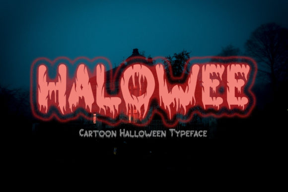 Halowee Display Font for Spooky-Cute Craft Projects