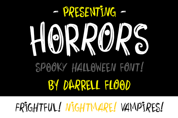 Horrors: A Display Font That Commands Attention