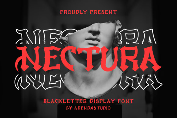 Nectura: A Bold Display Font for Halloween & Seasonal Web Design