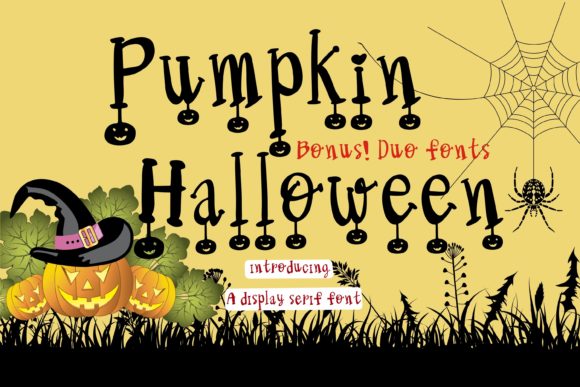 Pumpkin Halloween Font: A Dual-Tone Display Typeface for Seasonal Branding