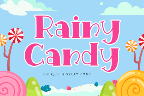 Rainy Candy: A Playful Display Font That Lifts Your Brand