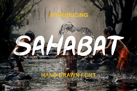 Sahabat: A Paint-Brushed Display Font That Feels Like Handmade Magic