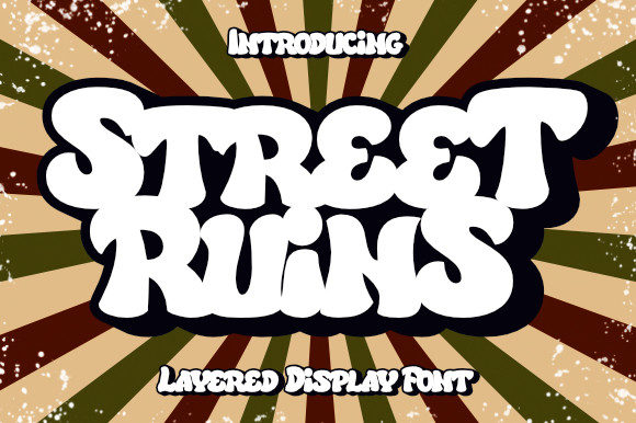 Street Ruins: A Retro Display Font That Elevates Real Small Business Branding