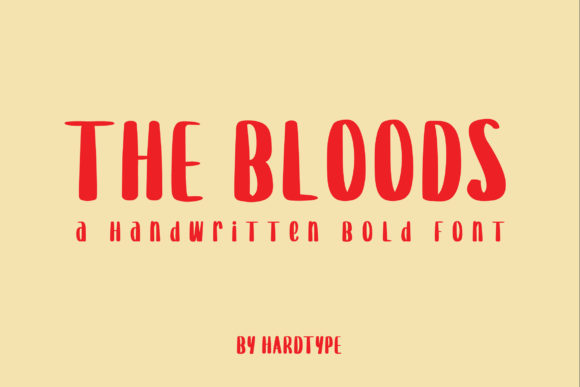 The Bloods Display Font for Bold, Confident Branding