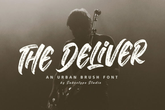 The Deliver: A Bold, Brushed Display Font for Digital Branding