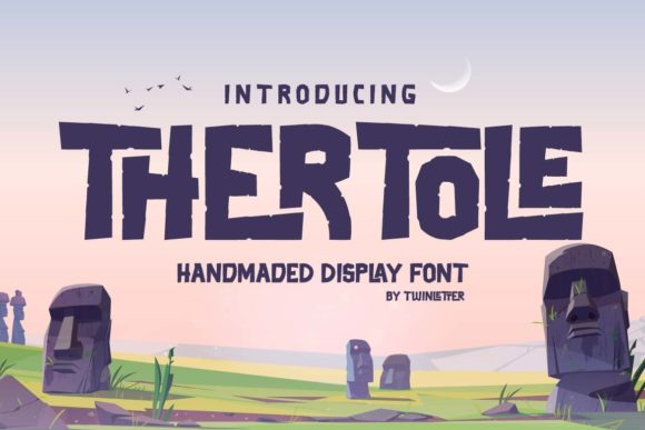 Thertole: A Bold, Playful Display Font for Real Branding Projects