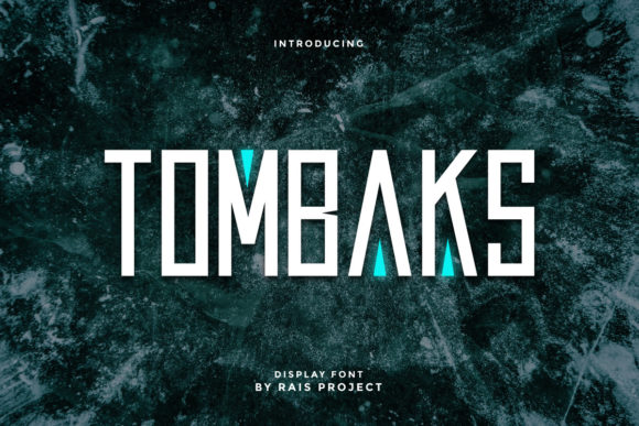 Tombaks: A Bold Robotic Display Font for Crafters