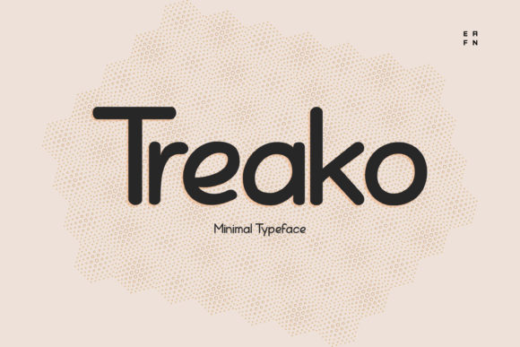 Treako: A Futuristic Display Font for Handmade Creators