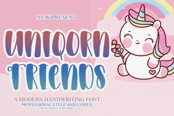 Uniqorn Friends: A Playful Display Font for Editorial Charm