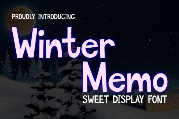 Winter Memo: A Playful Display Font for Warm Editorial Moments